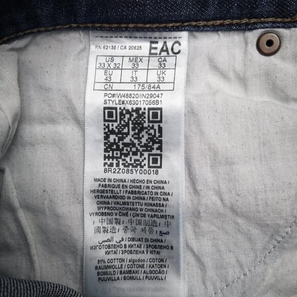 Guess Men's Size 33/32 Slim Straight Del Mar Fit Medium Wash Blue Jeans - Picture 8 of 14